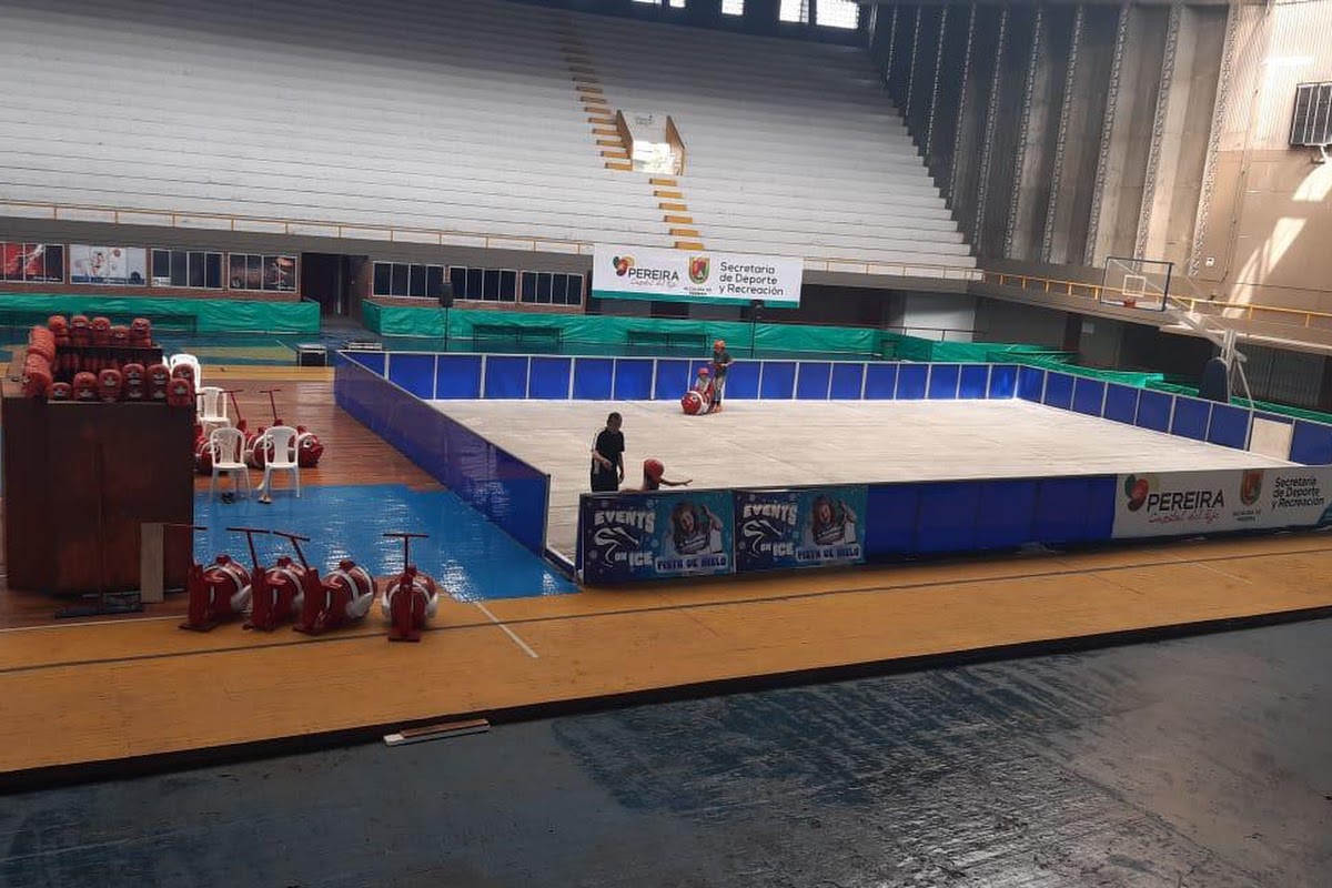 Pista de hielo Events On Ice en el coliseo de Pereira con la Secretaría de Deporte y Recreación